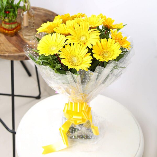 Yellow Gerberas Flower Bouquet