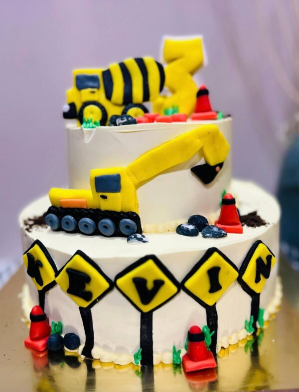 Construction Themed Cake