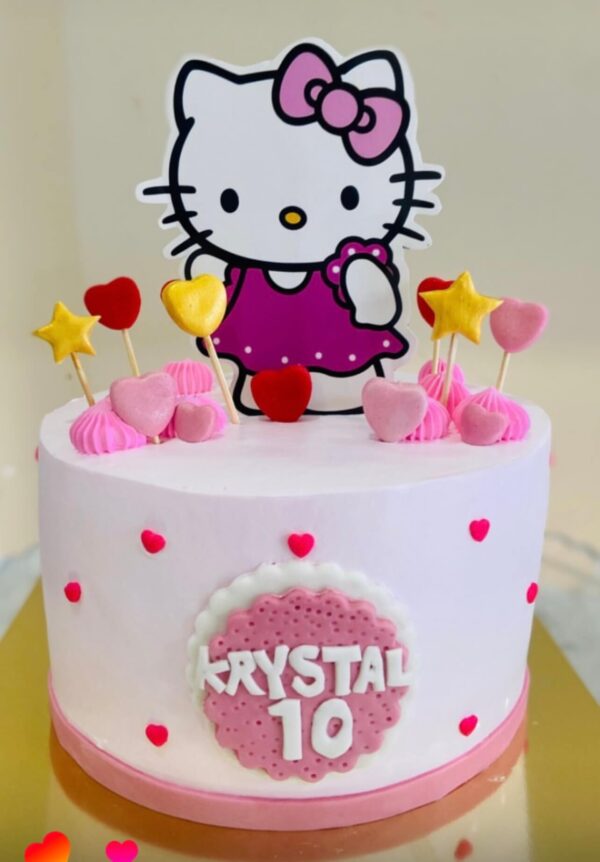 Hello Kitty Themed Cake, 2 Pound